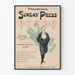 Vintage-Poster Philadelphia Sunday Press 1896 - Retro-Wanddekoration