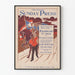 Poster vintage Philadelphia Sunday Press 1896 - Decorazione murale retrò