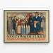 Poster promozionale vintage sul consumo di zucchero — quadro incorniciato alla parete