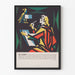 Farbenfroher grafischer Stil Poster des heiligen Johannes als Dekoration