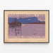 Poster vintage del lago di Starnberg a 30 minuti da Monaco — quadro incorniciato alla parete