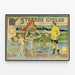 Vintage-Poster Stearns Cycles Wanddekoration — gerahmtes Bild an der Wand