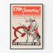 Vintage-Poster Stop Kommunismus Wanddekoration