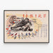 Vintage-Propagandaposter Stop Kriminalität – Historische Wanddekoration — gerahmtes Bild an der Wand