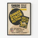 Poster Summer Stage Festival für Vintage-Wanddekoration
