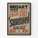Vintage-Theaterposter Musart für das Stück Sunday