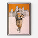 Vintage-Poster American Footballspieler Syracuse University 1903