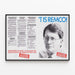 Vintage-Poster T IS REMCO Wanddekoration im Retro-Stil Artem Legrand — gerahmtes Bild an der Wand