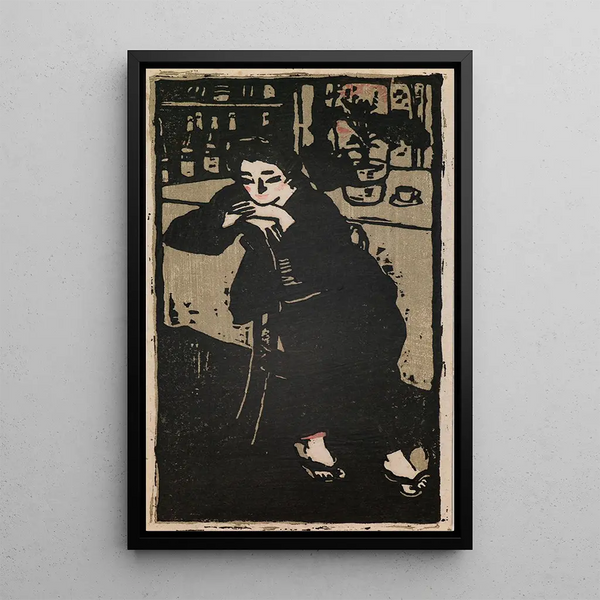 ta Sabur - Woman in a Caf.webp
