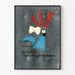 Vintage-Poster Wecker, Faules Darm, Retro-Design