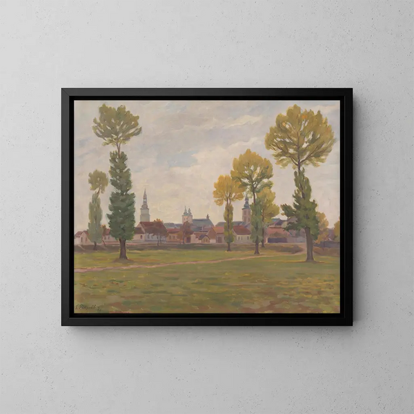 Trnava in autunno - Stefan Polkorb — quadro incorniciato alla parete