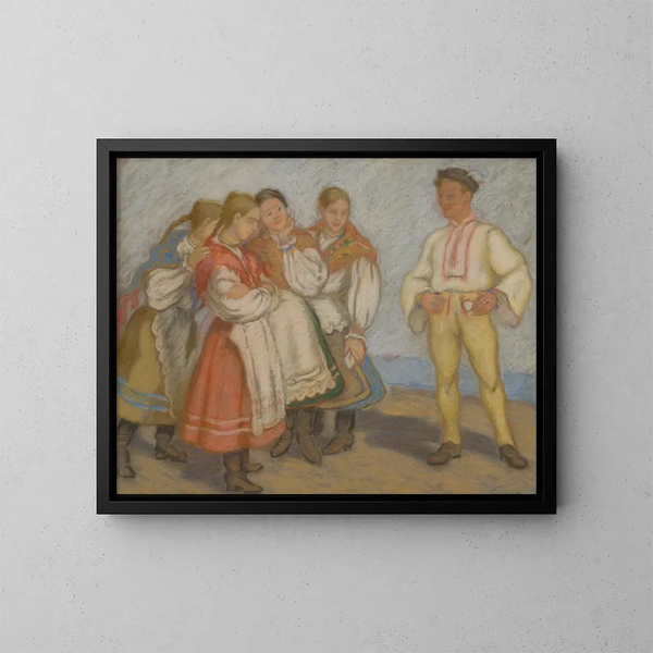 L'uomo del villaggio vicino - Stefan Polkorb — quadro incorniciato alla parete