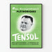 Vintage-Poster grüner Werbung Tensol Wanddekoration