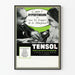Vintage poster against hypertension and menopause - TENSOL