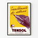 Vintage-Poster TENSOL gegen sklerotische Tremore