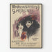 Poster vintage esposizione G.H. Grauss - Kunstzaal De Bijenkorf Amsterdam 1918