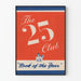 Poster vintage The 25 Club Book of the Year
