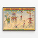 Poster vintage Circo Adam Forepaugh e Sells Brothers — quadro incorniciato alla parete