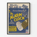 Vintage-Poster Theater The Alarm Clock – Originelle Wanddekoration