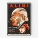 Vintage French Crime Film Poster Alibi
