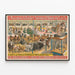 Poster vintage Barnum & Bailey - Lo spettacolo più grande del mondo — quadro incorniciato alla parete