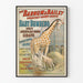 Vintage-Poster Zirkus Barnum & Bailey Giraffe Baby Bumberno