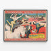 Poster vintage Barnum & Bailey Greatest Show on Earth - Miss Rose Meers, cavallerizza eccezionale — quadro incorniciato alla parete