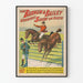 Poster vintage Barnum & Bailey - Salti ostacoli dei pon pon Jupiter e Gioia