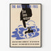 Vintage-Poster „Der Kampf um Treibstoff“ – Wasser- und Energieeinsparung