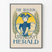 Poster vintage The Boston Sunday Herald per decorazione da parete