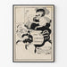 Vintage-Poster The Chicago Herald in Schwarzweiß