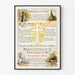 Vintage-Wandposter Die Solidarität der Kirche an der Front
