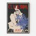 Vintage-Poster The Clack Book Juli für Wanddekoration