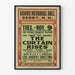 Poster vintage teatro The Curtain Rises - Adams Memorial Hall Derry