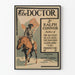 Vintage-Poster The Doctor - Western-Reitkunst Wanddekoration