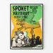 Poster vintage Spöket Reser Västerut Poster film classico