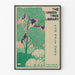 Poster The Green Tree Library - Natur- und Hühnerillustration, Vintage-Wanddekoration
