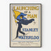 Vintage-Poster The Launching of a Man von Stanley Waterloo
