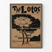 Vintage-Poster The Lotos – Literarische und künstlerische Wanddekoration