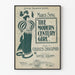 Vintage-Poster The Modern Century Girl, Retro-Wanddekoration