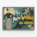 Vintage-Dekorationsposter The New Woman Has Arrived — gerahmtes Bild an der Wand