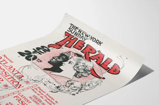 Poster Vintage The New York Sunday Herald - Edizione Speciale Esposizione di Atlanta 1895