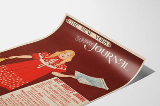 Poster Vintage The New York Sunday Journal per Decorazione Murale