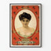 Poster vintage The Princess Chic con cornice rossa e ornamenti