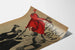 Vintage poster The Rebel Girl with red flag and engaged figures