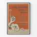 Poster vintage Il secondo libro della giungla di Rudyard Kipling