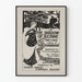 Vintage poster The Shadow of a Crime - Black and white illustration