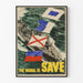 Vintage-Marine-Poster „The Signal Is Save“ für Wanddekoration