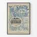 Poster vintage The Singer in the Gallery stile affiche musicale