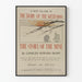 Vintage-Poster The Story of the Mine - Wanddekoration Western
